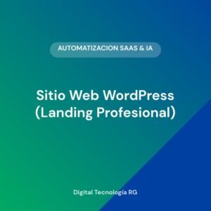 Sitio Web WordPress (Landing Profesional)